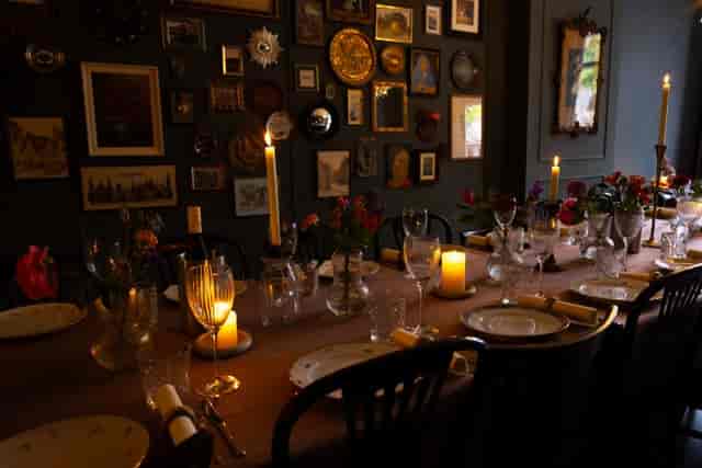 Private dining in NIM Amsterdam with elegant table setting for intimate events.