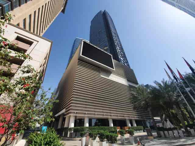 M1 Learning Media One Hotel: High-end corporate event venue with digital branding signage.