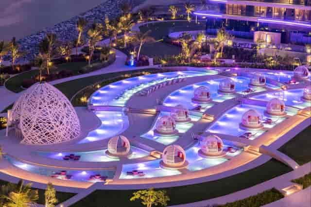 W Dubai The Palm Great Room poolside venue for luxury corporate events and incentive receptions.