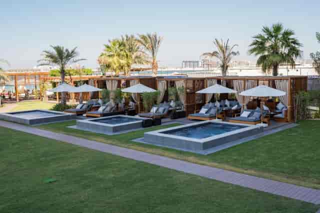 Azure Beach luxury lounge for VIP breakouts and premium corporate incentive retreats.