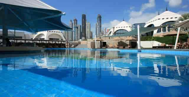 Pool Terrace at Emirates Golf Club for corporate hospitality and incentive travel events.