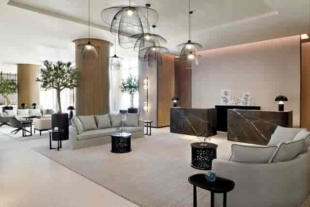 Sophisticated Vida Emirates Hills boardroom for executive meetings and corporate networking events.