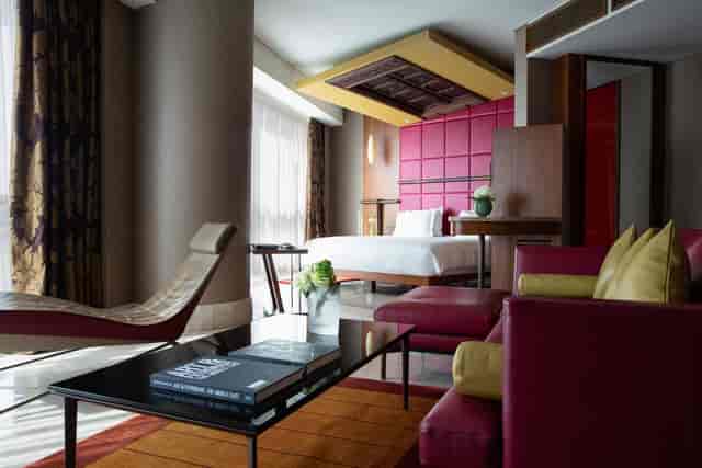 Luxury executive suite at Jumeirah Creekside Hotel for VIP business meetings and corporate events.