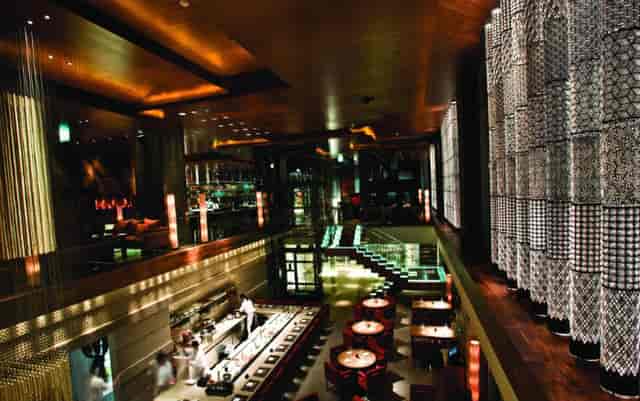 Zuma Dubai luxury venue for VIP receptions and corporate events with dramatic double-height space.