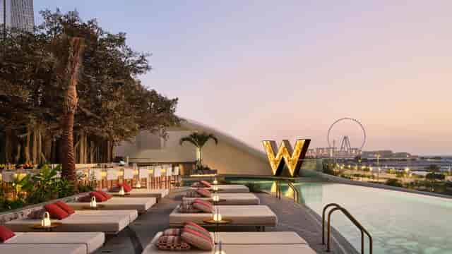 Farrago rooftop venue at W Dubai with skyline views for VIP receptions and brand activations.