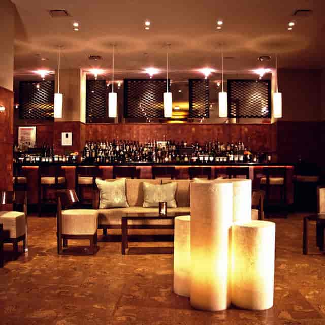 Sophisticated lounge and bar at Junoon, perfect for corporate networking and cocktail receptions.