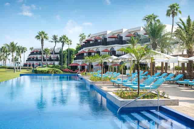 VIP garden networking event at JA Palm Tree Court, luxury incentive travel destination.