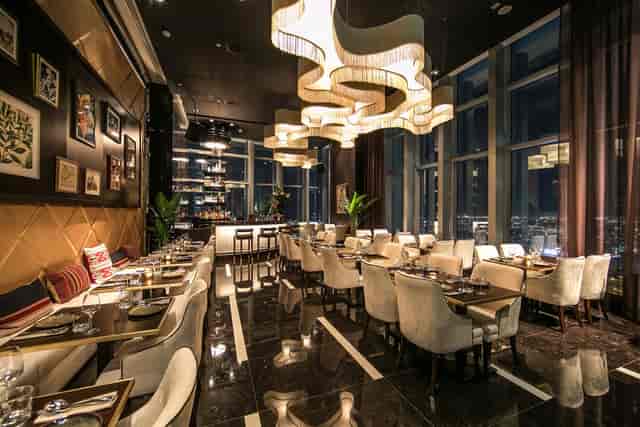 Inka at Sofitel Dubai: elegant dining venue with stunning views for upscale events.