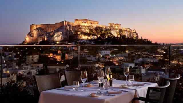 Magnolia II at Electra Metropolis Athens: luxury event space for executive gala and incentive dinner.