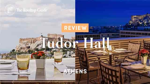 Rooftop terrace overlooking Acropolis, Athens: premier venue for corporate dinners and VIP receptions.