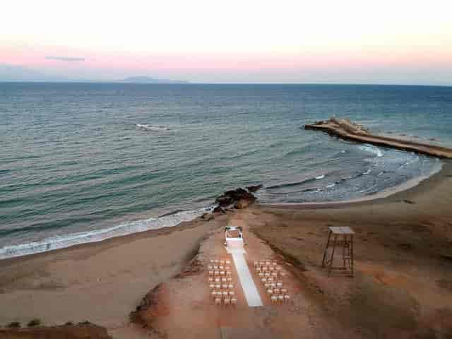 Ninemia Sea Soul outdoor wedding ceremony with natural coastal backdrop.