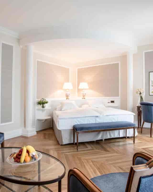 Luxury VIP suite at Victoria-Jungfrau Hotel, ideal for executive business events and conferences.