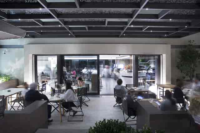 Modern event space at Basil & Elise Goulandris Foundation for networking receptions or breakouts.