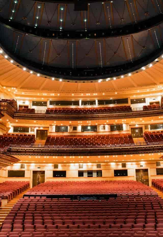 Alexandra Trianti Hall: Tiered auditorium venue for gala performances and large-scale conferences.