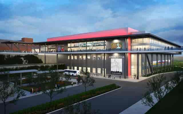 Akins Ford Arena: Modern multipurpose venue for trade shows and sporting events.