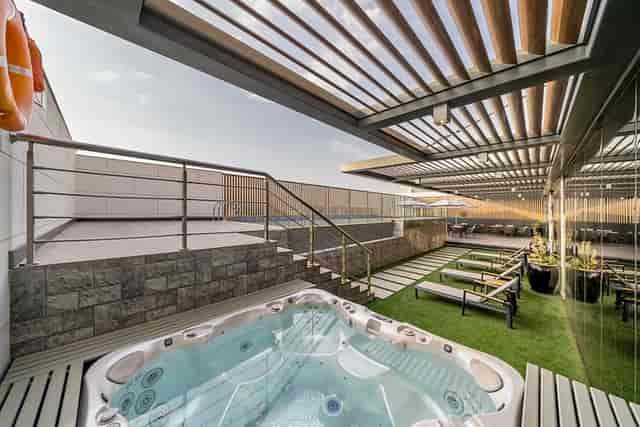 Rooftop meeting room at Radisson Blu Riyadh Qurtuba for VIP networking and executive retreats.