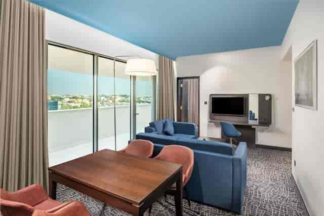 Park Inn Riyadh executive meeting room with lounge area for VIP corporate events.