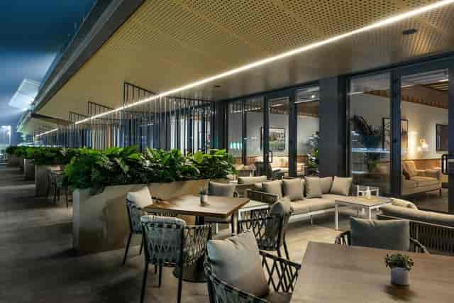 Al Thuraya Trackside outdoor terrace at King Abdulaziz Racecourse for corporate events.