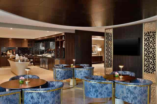 Hilton Riyadh Olaya executive lounge for VIP networking and corporate cocktail receptions.
