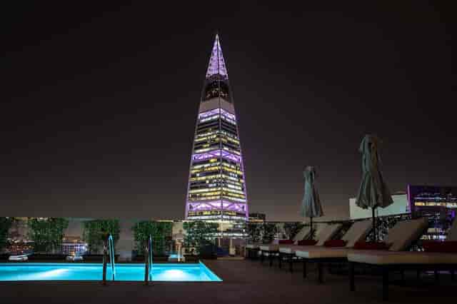 Luxury rooftop restaurant in Centro Olaya for exclusive networking and brand activation events.