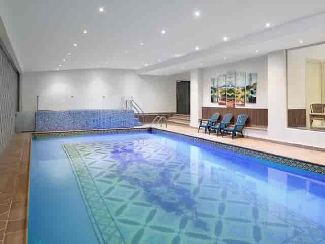 Al Andalosia hotel lounge at Crowne Plaza Riyadh: wellness area for corporate networking events.