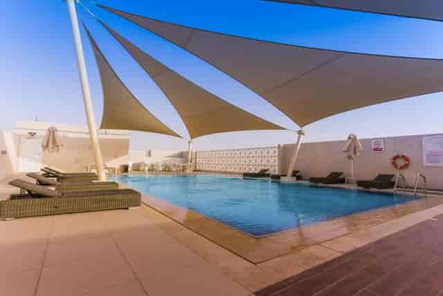 Al Jabla rooftop venue at Spectrums Hotel Riyadh, perfect for cocktail receptions and brand events.