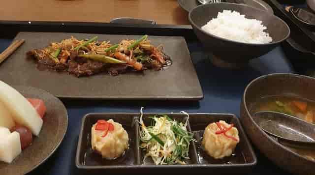 Premium bento lunch service at Lotus Restaurant conference center for executive business meetings.