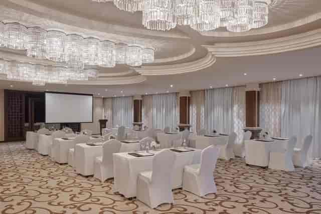 Classroom setup at Al Thuraya Ballroom, Al Takhasussi Palace for executive training and workshops.