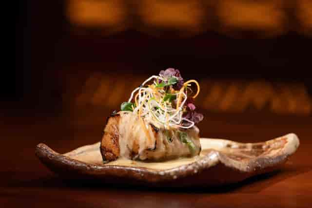 High-end appetizer at Zuma Riyadh, luxury catering for VIP receptions and executive dinners.