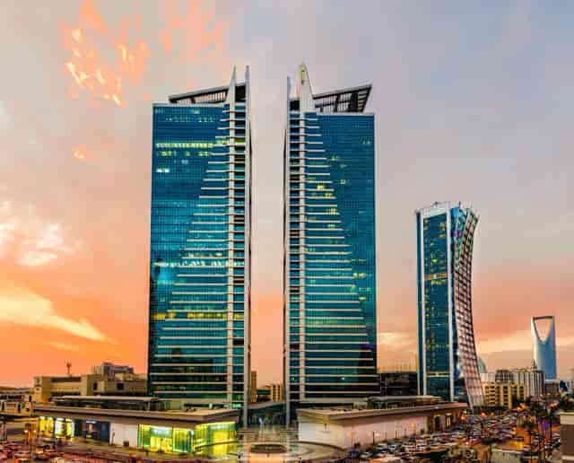Luxury meeting rooms in Olaya Towers, Riyadh, ideal for corporate summits and international events.