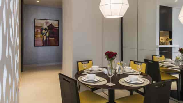 VIP boardroom meeting room at Fraser Suites Riyadh with elegant table settings for business events.