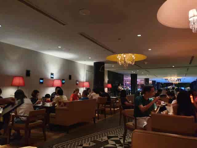 Lounge-style event space at M Social Hotel Singapore for networking and corporate mixers.