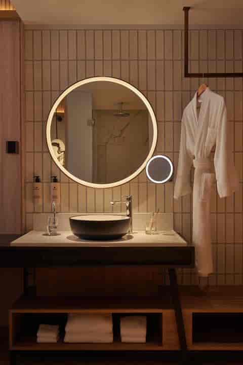 Modern luxury bathroom in Amara Singapore Grand Ballroom for VIP incentive travel events.
