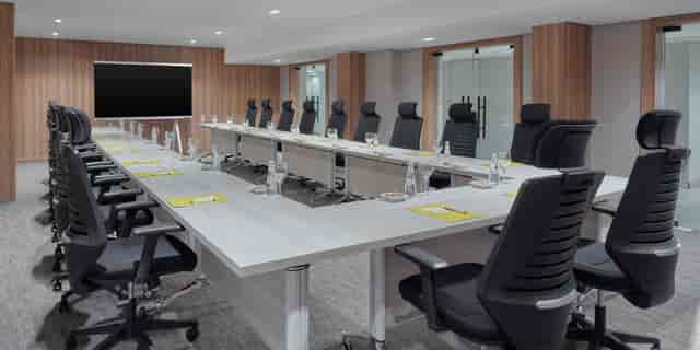 U-shape boardroom at Meral Crown Hotel for corporate meetings and business conferences.