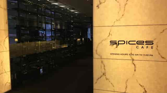 Modern Spices Cafe entryway, Concorde Hotel Singapore for corporate event catering and conferences.