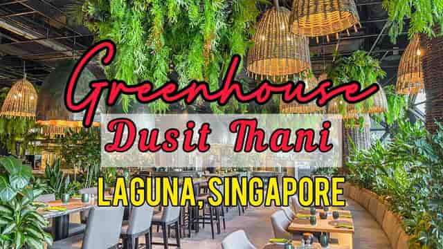 Biophilic Greenhouse venue at Dusit Thani Laguna Singapore for corporate events and networking.