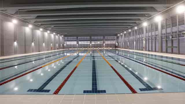 Aquatic Center Singapore lap pool: venue for brand activations and corporate wellness retreats.