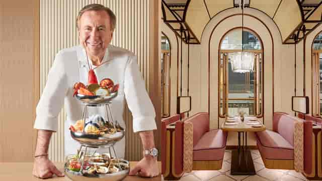 Maison Boulud luxury banquet room, celebrity chef seafood dining for incentive events.