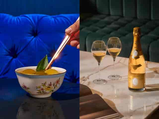 Luxury Punch Room bar with velvet seating, ideal for VIP events and boutique networking.
