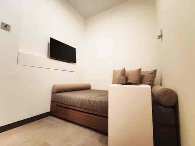 Spottiswoode Room wellness space at One Farrer Hotel for conference breakout and nursing.