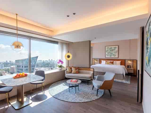 VIP suite at Pan Pacific Orchard, Singapore with skyline view for corporate incentive travel.