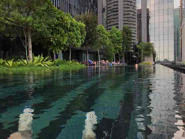 Dorsett Singapore rooftop pool for exclusive incentive travel or corporate VIP reception.