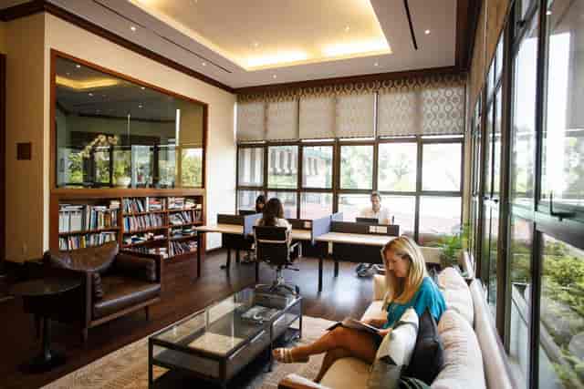 Stuart Room at The British Club: versatile co-working space and meeting room for business events.