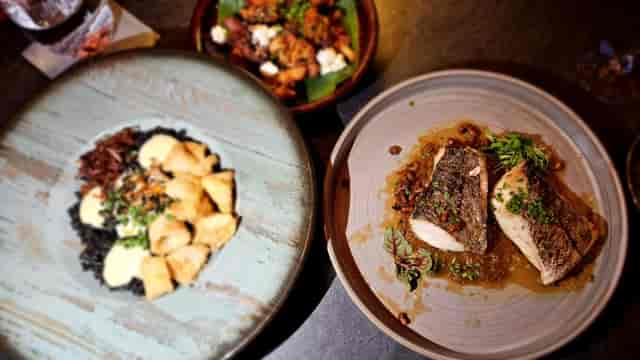 Upscale F&B spread at High House restaurant for networking and VIP dinner events.