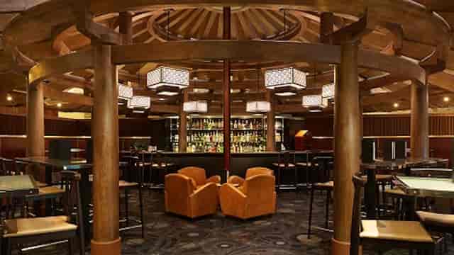 High-end Morton's Steakhouse lounge for VIP cocktail hours and networking receptions.