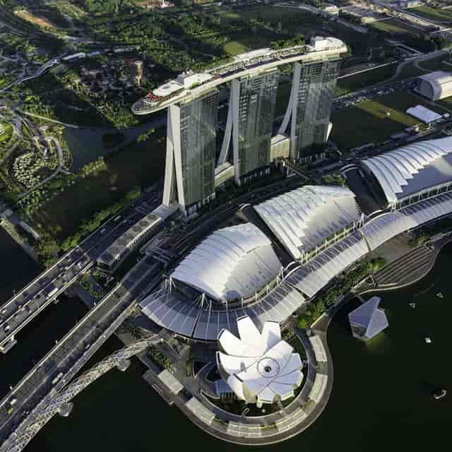 North Garden at Sands SkyPark: luxury exhibition space for corporate events and MICE conferences.