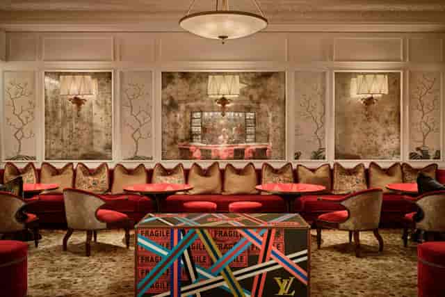 Luxury Maxwell Reserve lounge with banquette seating for VIP hospitality and brand activations.
