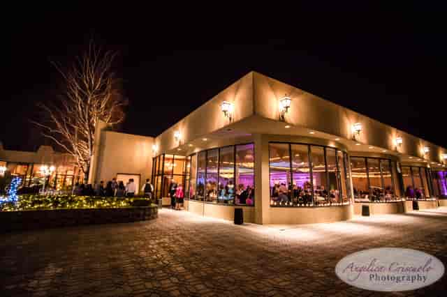 Modern Marina Del Rey restaurant exterior at night for corporate event and private party venue.