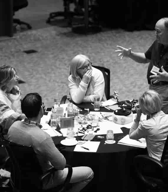 Kingbridge Centre small-group workshop breakout session for collaborative meetings.