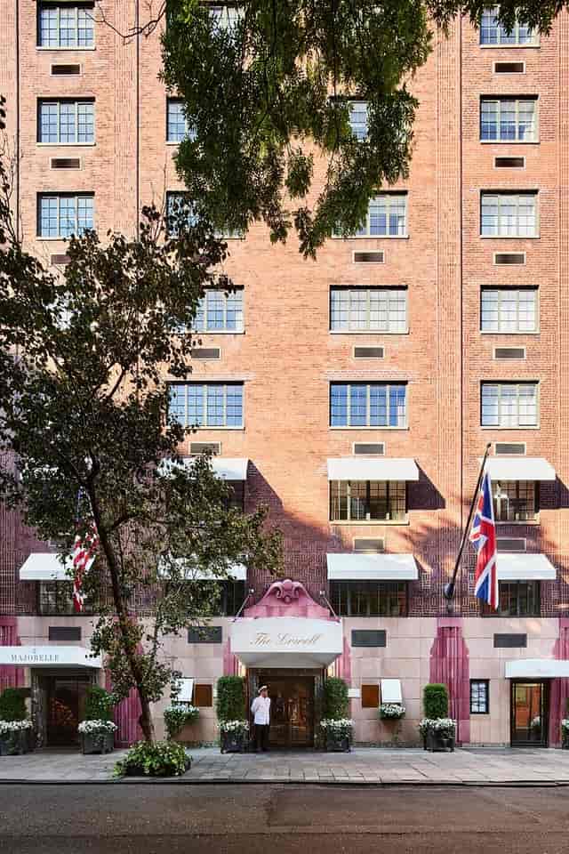 Majorelle Lowell Hotel industrial-chic facade for corporate events and executive meetings.
